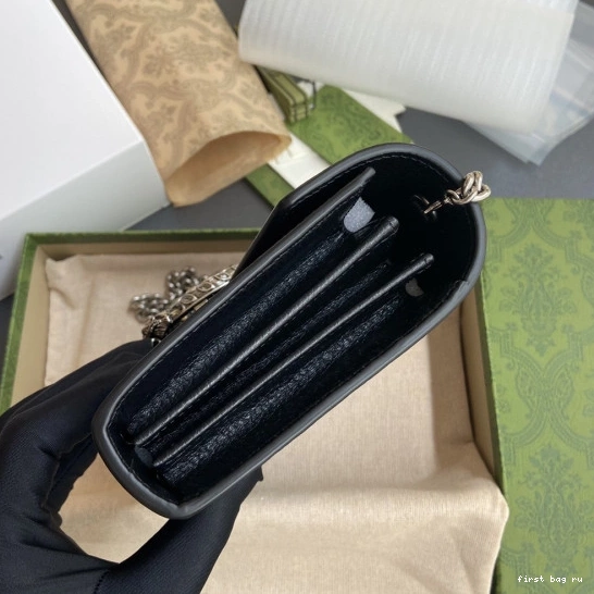 First bag ru mini leather bag Dionysus Gucci chain 0810